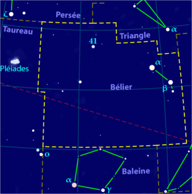 Aries Constellation Map