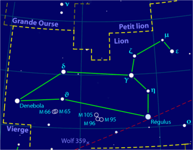 Leo Constellation Map