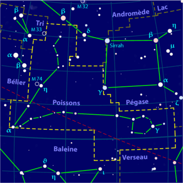 Pisces Constellation Map