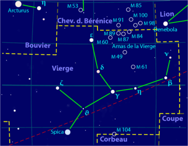 Virgo Constellation Map